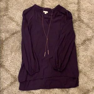 Women’s 3/4 sleeve grape colored tunic